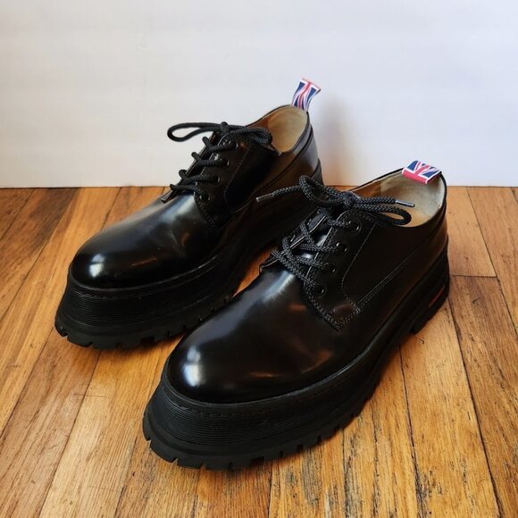 BURBERRY Jefferson Derby Chunky Shoes in Black main image 12